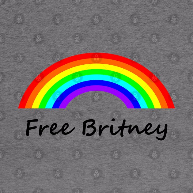 Rainbow Free Britney Typography by ellenhenryart